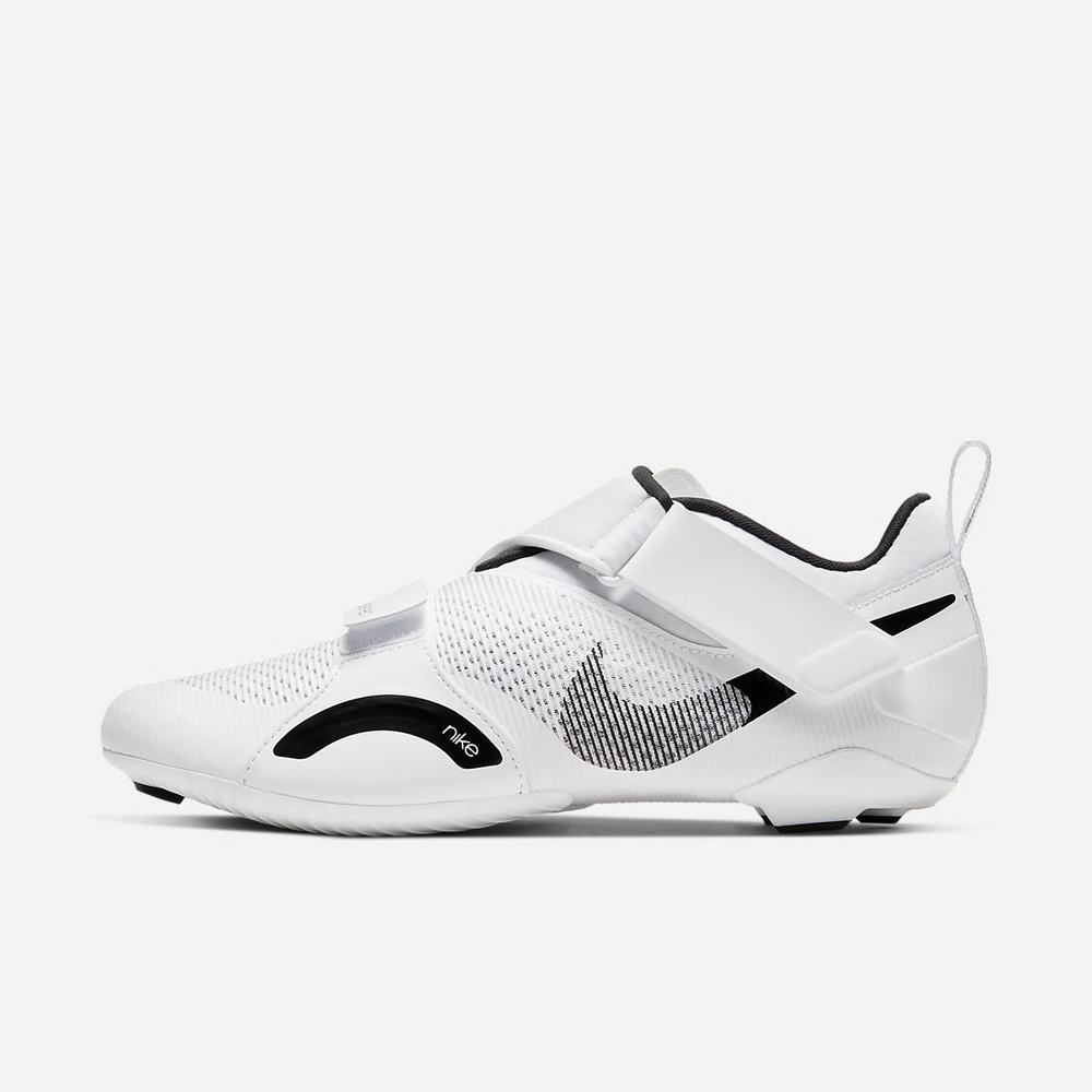 Chaussure De Velo Nike SuperRep Cycle Blanche 0534-689 White/White/Black Homme | XVE-89906068